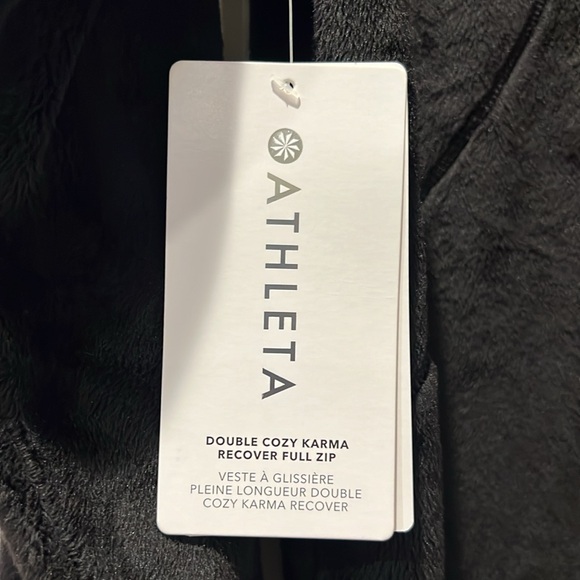 NWT Athleta Double Cozy Karma Recover Full Zip - Picture 3 of 4